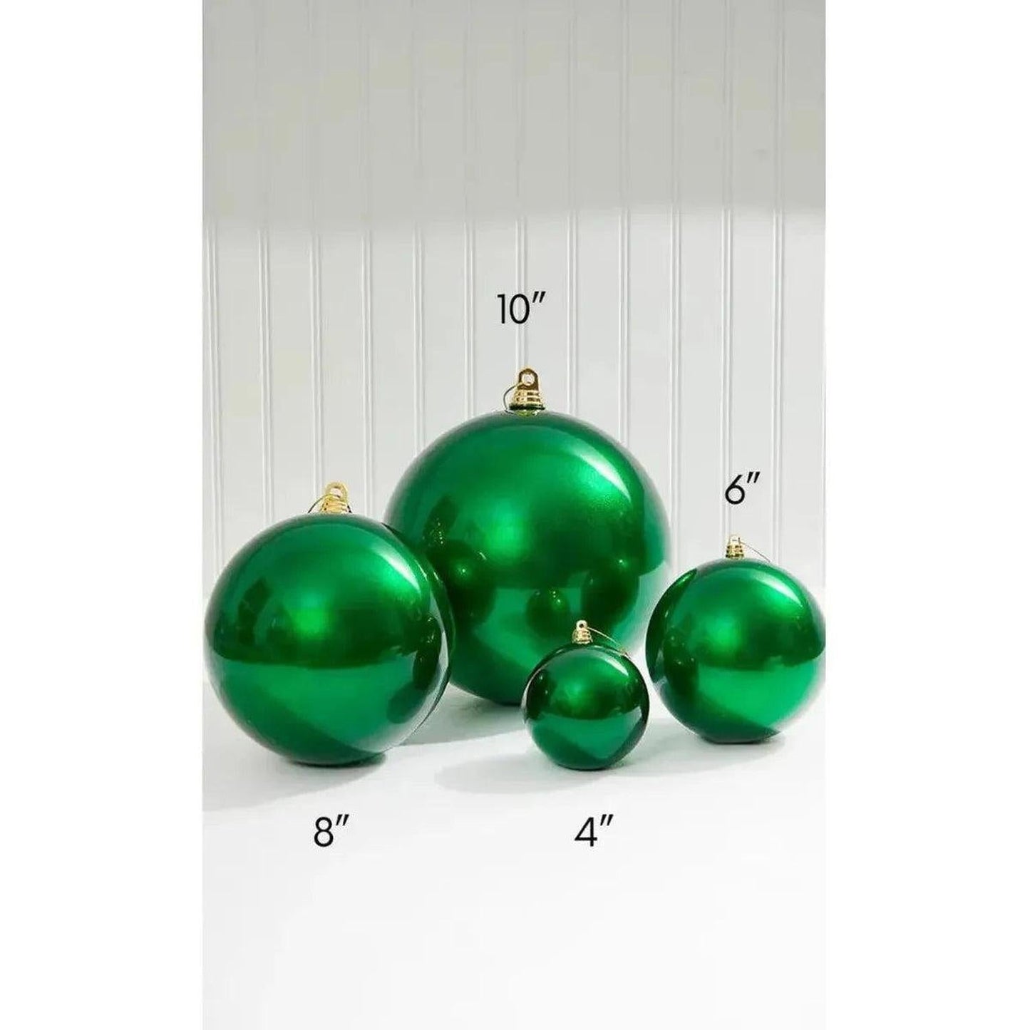 4" Green Candy Apple Ball Ornament