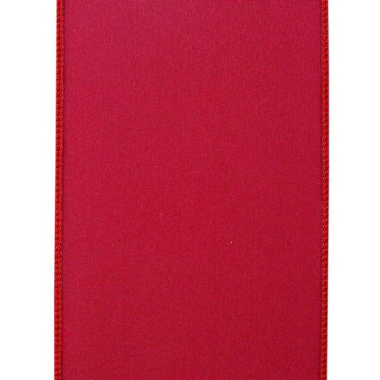 4 inch Value Velvet Ribbon: Scarlet Red (10 Yards)