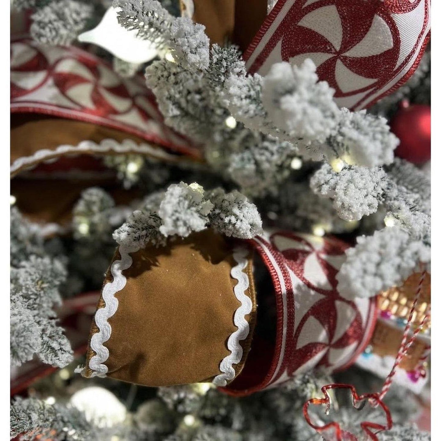 4" Sueded Gingerbread Ribbon (10 Yards)