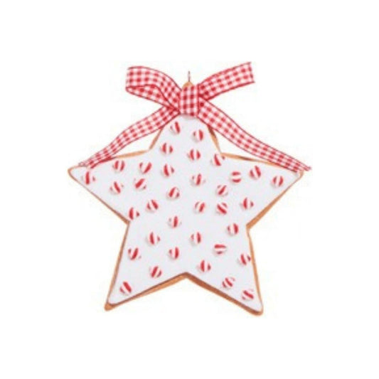 4.5" Peppermint Sprinkles Cookie Ornament
