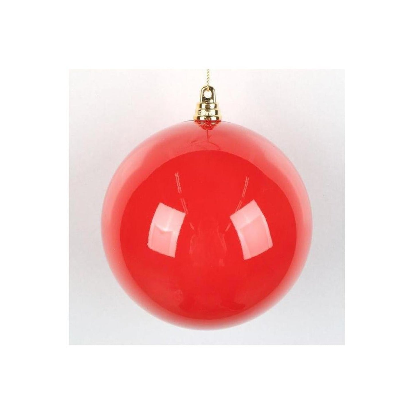 4.75" High-Gloss Ball Ornament: Red