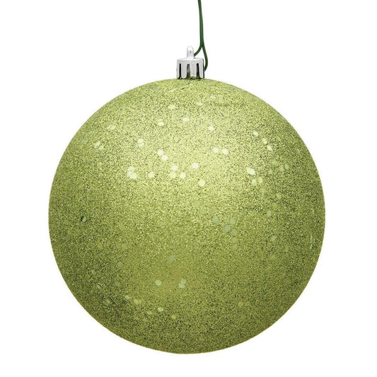 4.75in Lime Green Christmas Ornament Assortment (Set of 4)