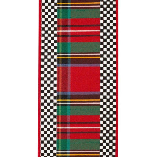4in Plaid Ticking Tradition Ribbon (5 Yards)