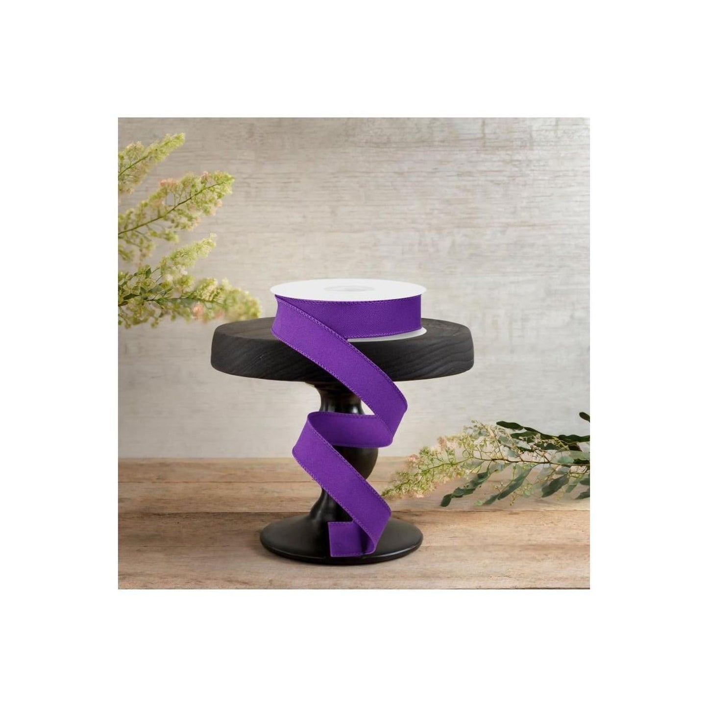 7/8" Diagonal Weave Ribbon: Purple (10 Yards)