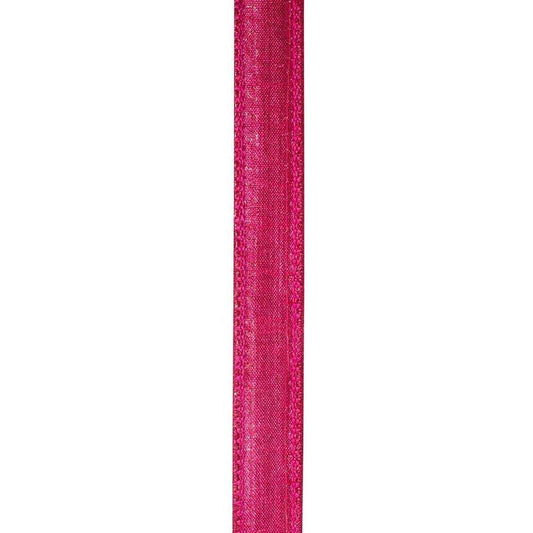 7/8" Sumptuous Jewel Accent Ribbon: Red/Fuchsia (5 Yards)