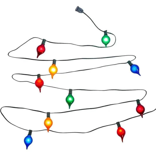 Kurt Adler UL 10-Light G45 Multicolor Teardrop Light Set