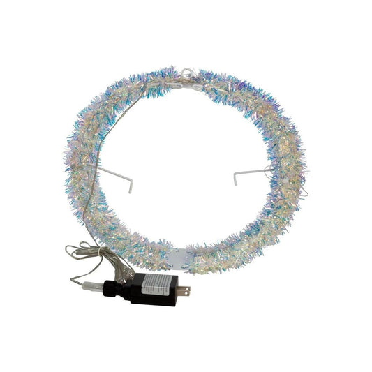 Multi-Color LED Tinsel Foldable Sphere 12"