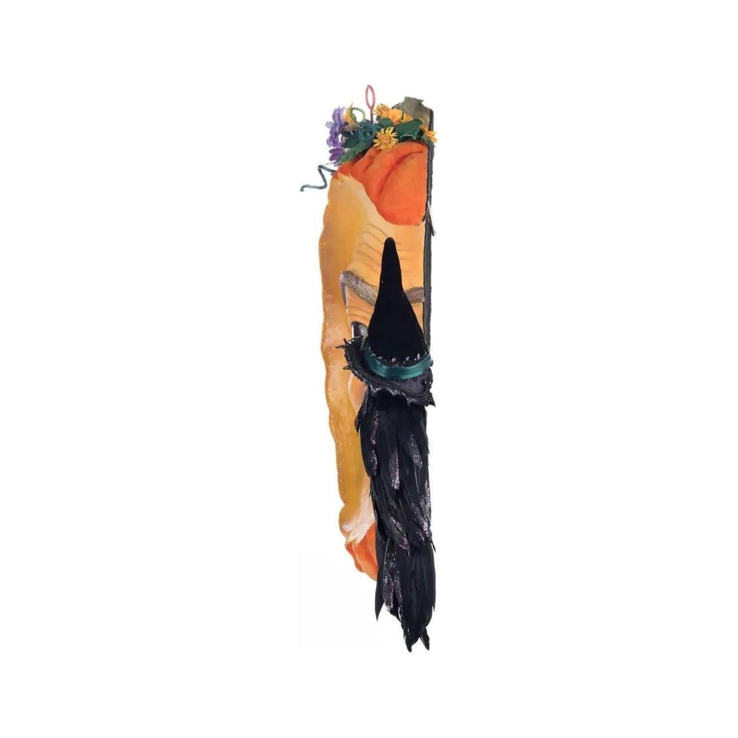Pumpkin Moon Witch Wall Piece or Tabletop