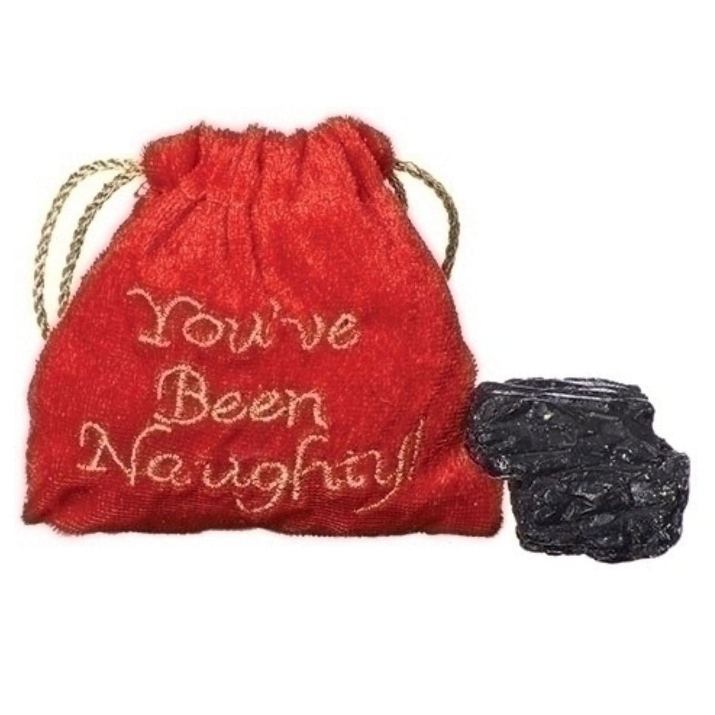 Santa Bag with a Lump Of Coal