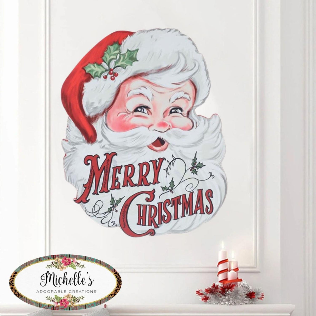 Santa Face Wall Hanging
