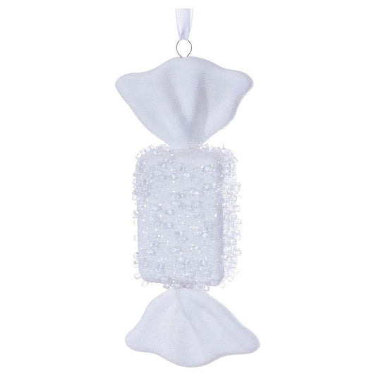 White Icy Sugar Flat Candy