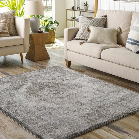 Manaring Charcoal Luxe Thick Area Rug - Clearance