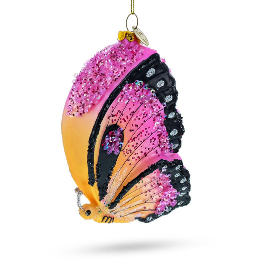 Butterfly Glass Christmas Ornament