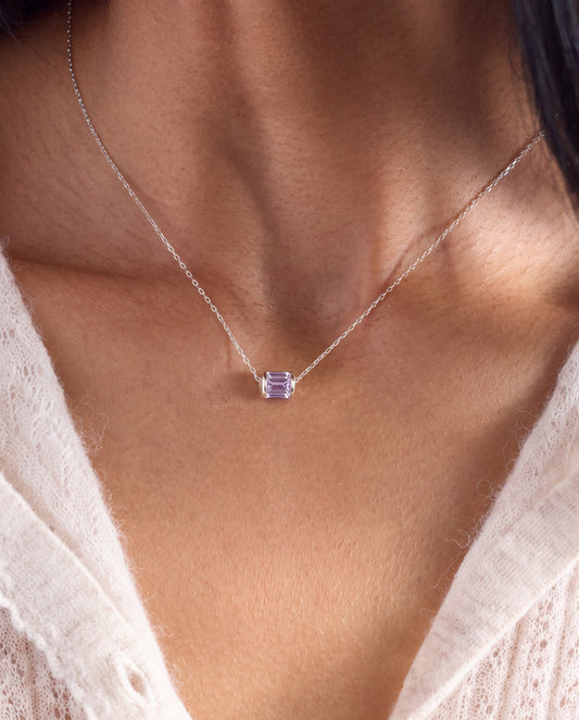 June Birthstone Precious Pendant Necklace