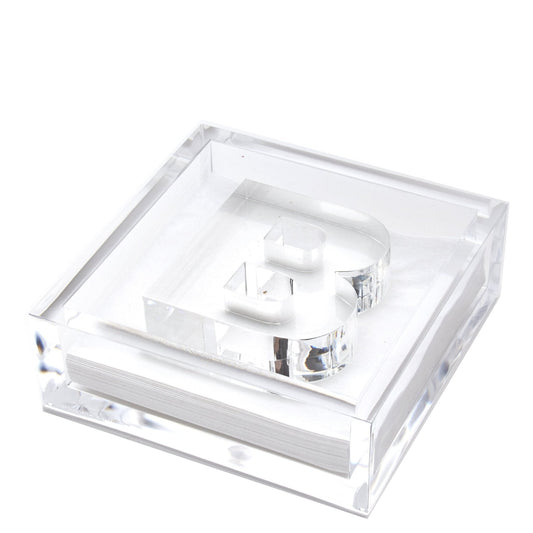Initial Acrylic Cocktail Napkin Holder