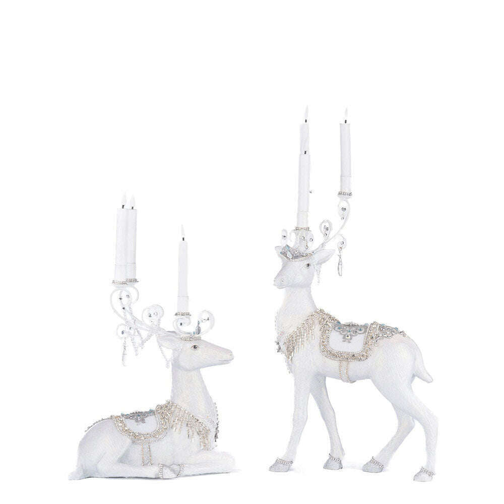 Crystal Christmas Standing Deer Candleholder by Katherine's Collection