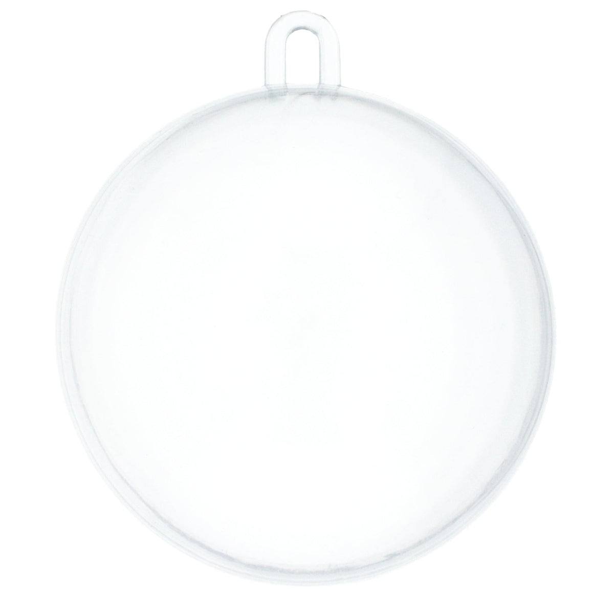 Openable Fillable Clear Plastic Christmas Ball Ornament DIY Craft 3 Inches