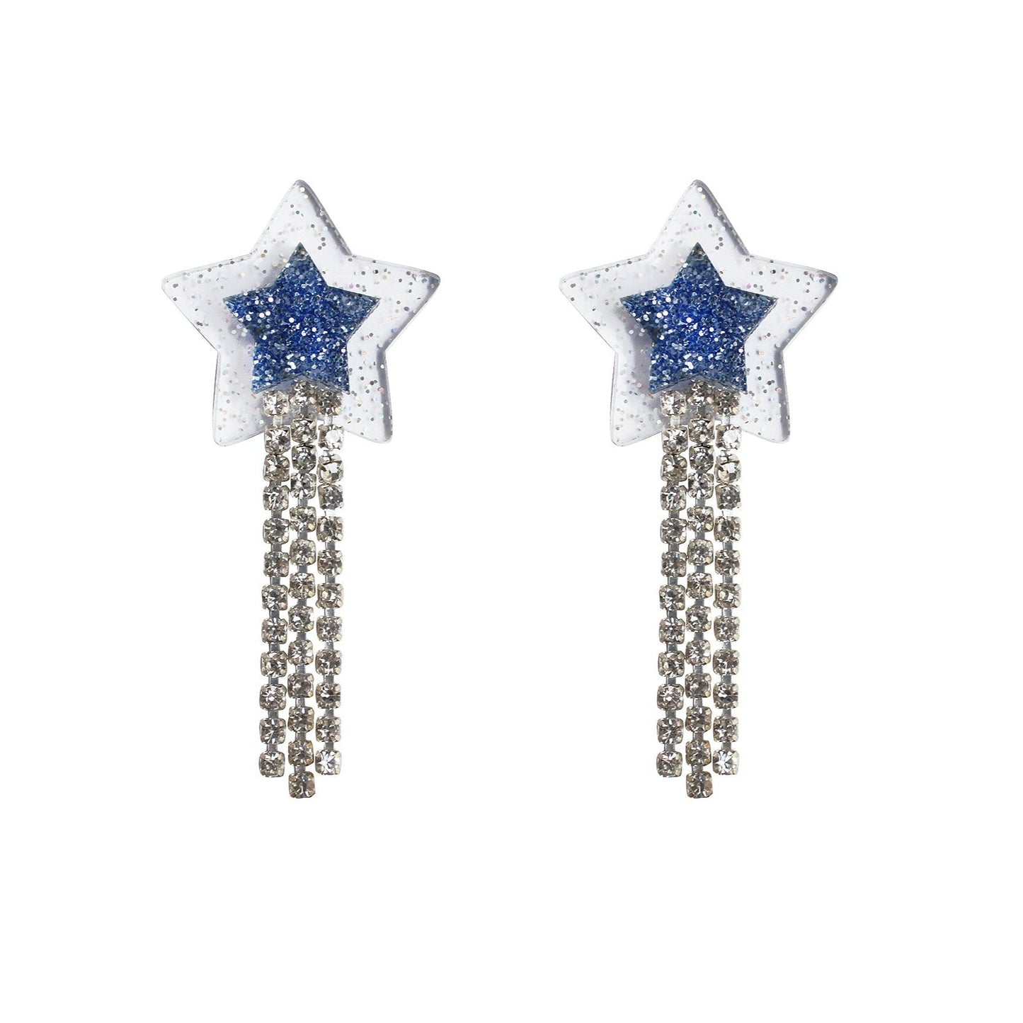 Sparkle Christmas Star Earrings by Laliblue – Retro Statement Jewelry Laliblue