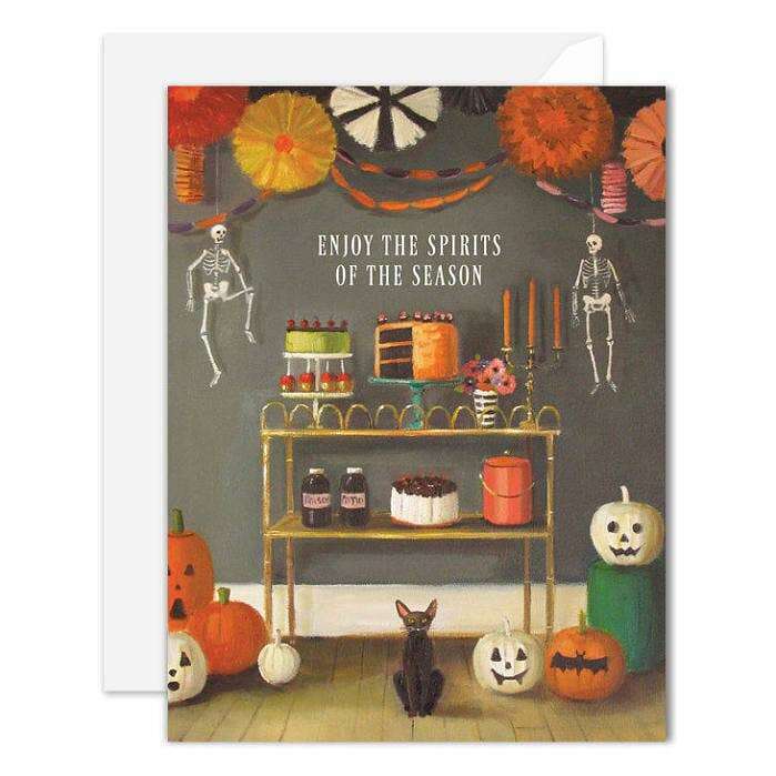 Enjoy The Spirits Of The Season Halloween Card