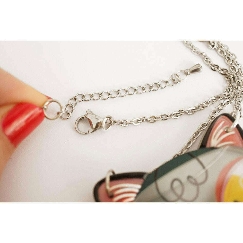 Fishbowl Necklace With Cat by Laliblue
