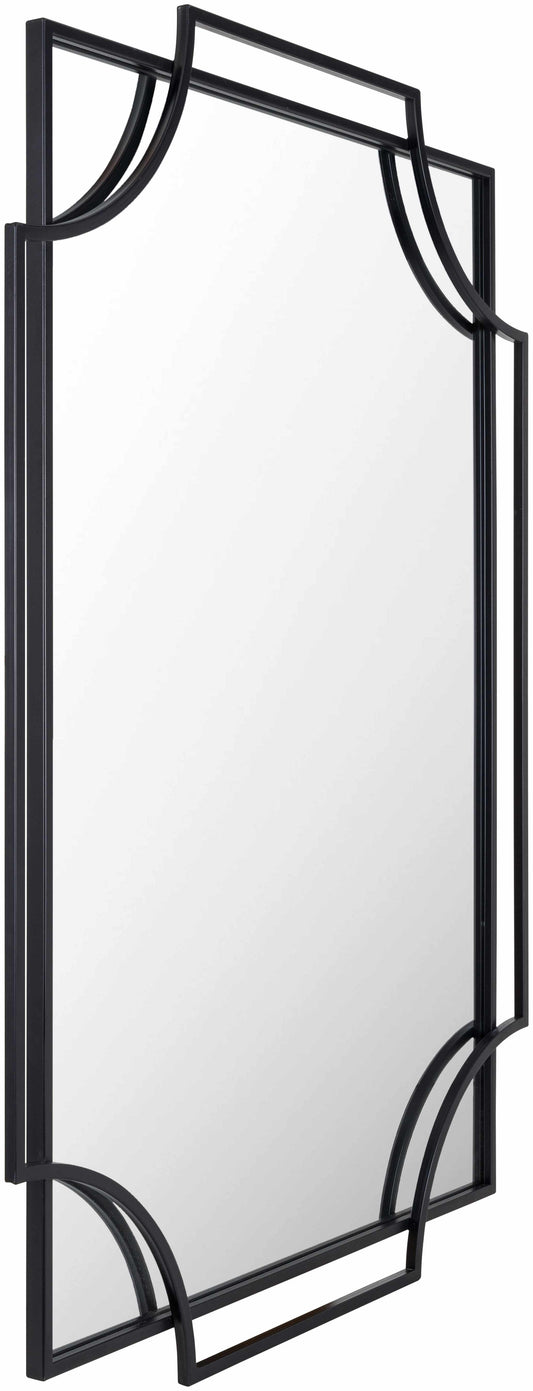 Golasecca Black Frame Mirror - Clearance