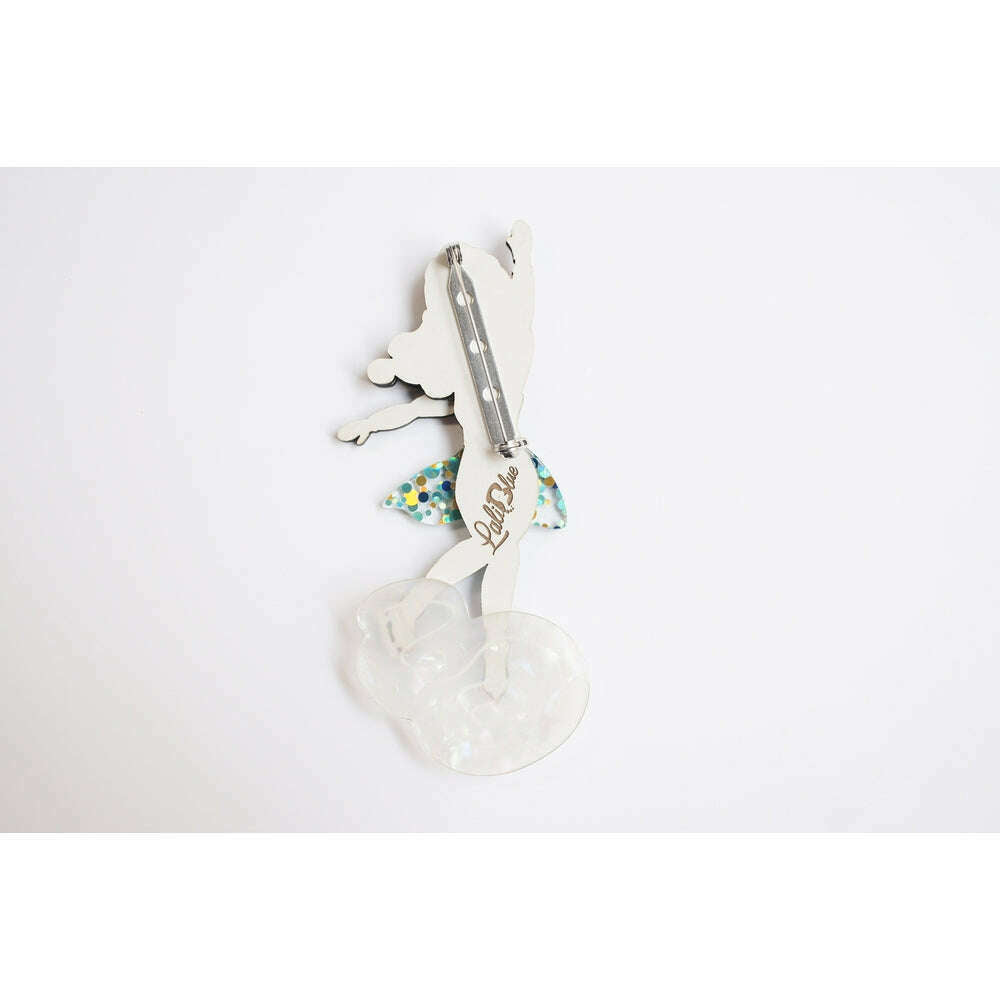 Girl Ice Skating Brooch by Laliblue