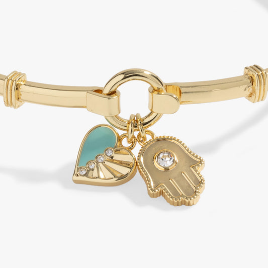 Hamsa and Heart Bracelet