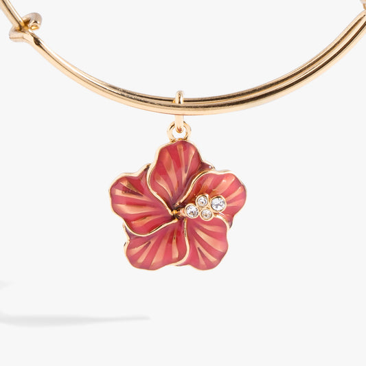 Hibiscus Charm Bangle
