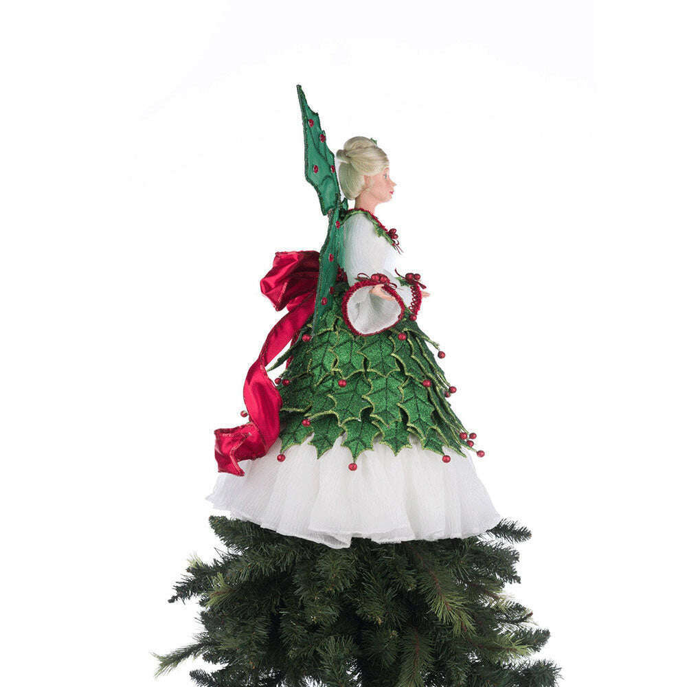 Holly Berry Fairy Tree Topper by Katherine's Collection