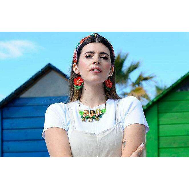 Hula Girls Necklace by Laliblue