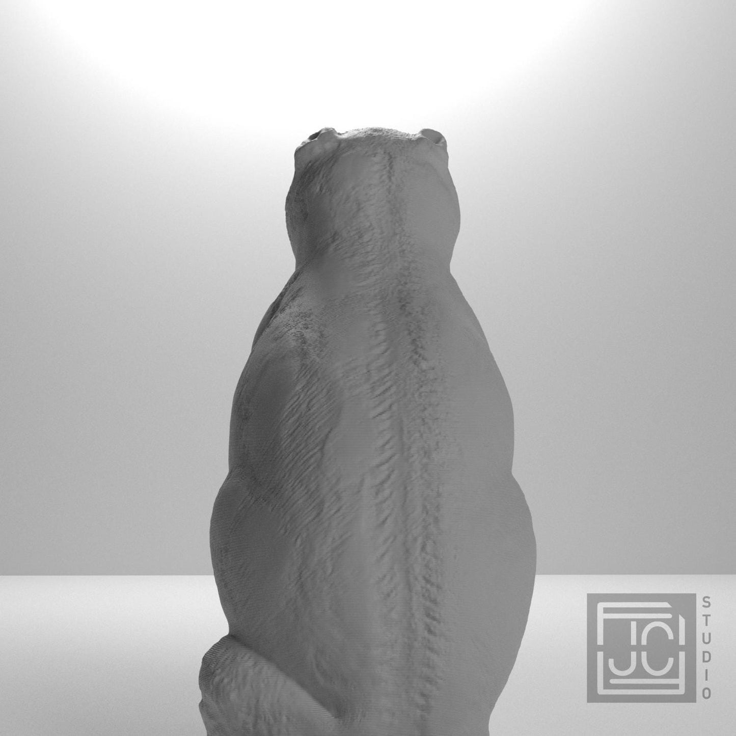 Chinese Porcelain Pug Dog B (One of a Pair)