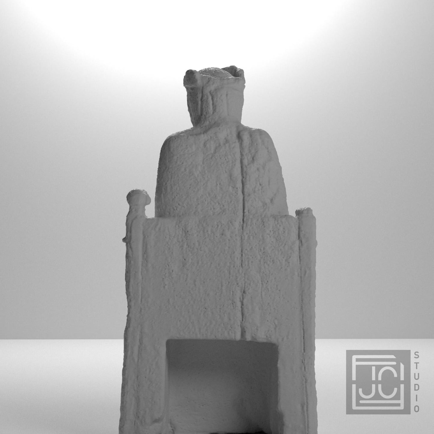 Romanesque Enthroned Madonna