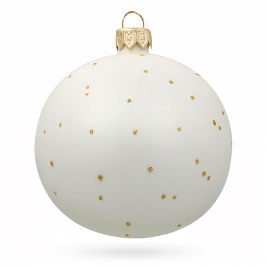 Shimmering Rudolf the Red-Nosed Reindeer Glass Ball Christmas Ornament 3.25 Inches