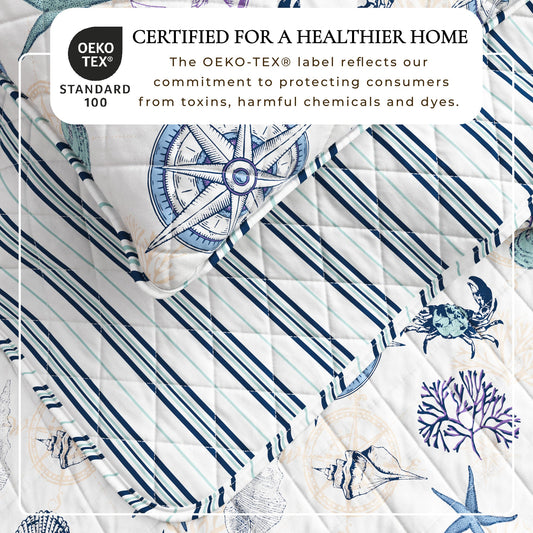 Azure Collection Coastal Quilt Set