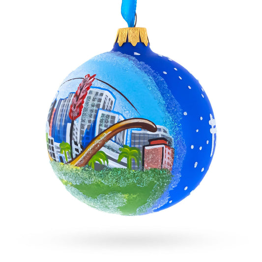 San Francisco, California Glass Ball Christmas Ornament 3.25 Inches