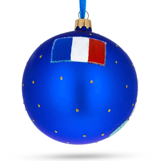 Louvre, Paris, France Glass Ball Christmas Ornament 4 Inches