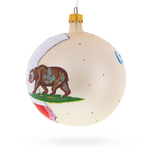 a white ball with a bear painted on it