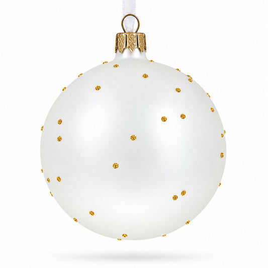 Father's Day 'The Best Dad' Glass Ball Christmas Ornament 4 Inches