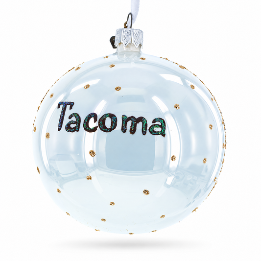 LeMay America's Car Museum, Tacoma, Washington Glass Ball Christmas Ornament 4 Inches