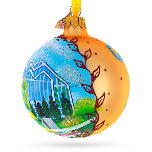 Frederik Meijer Gardens & Sculpture Park, Grand Rapids, Michigan Glass Ball Christmas Ornament 3.25 Inches