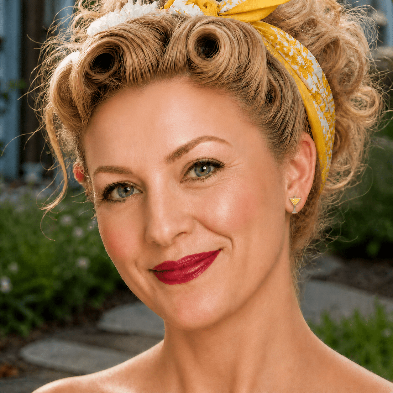 Itty-Bitty Martini Earrings by Lipstick & Chrome
