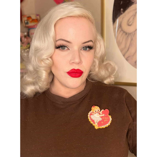 Retro Romance Brooch by 50's Vintage Dame x Lipstick & Chrome