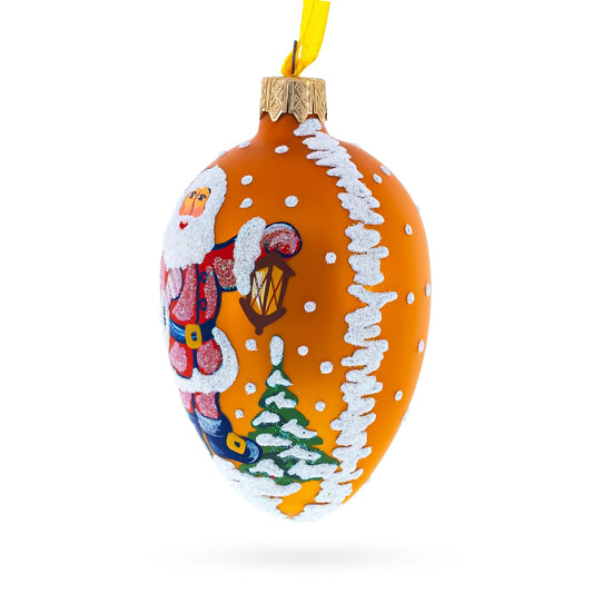 an orange and yellow christmas ornament