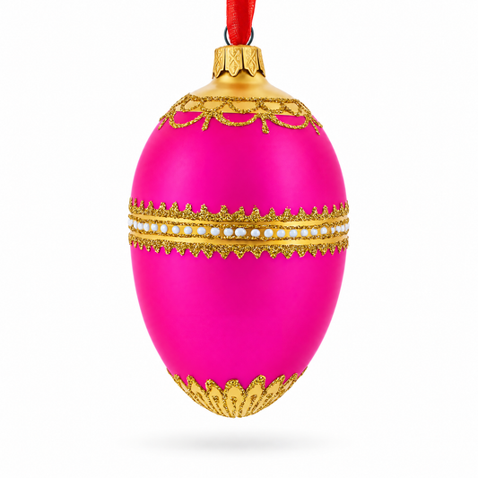1902 Rothschild Royal Egg Glass Ornament 4 Inches