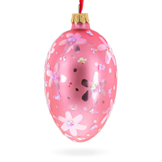 Two Chicks Egg Glass Ornament 4 Inches