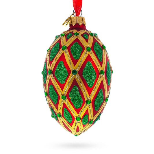 a red and green christmas ornament