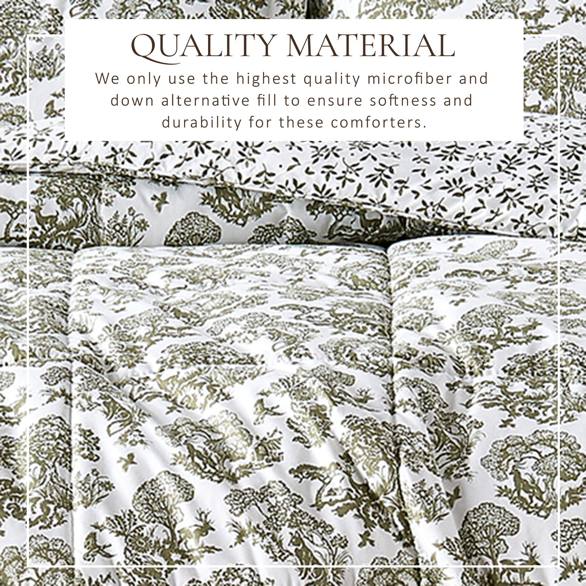 Reversible Christmas Comforter and Sham Set - Holiday / Lodge Odette Collection
