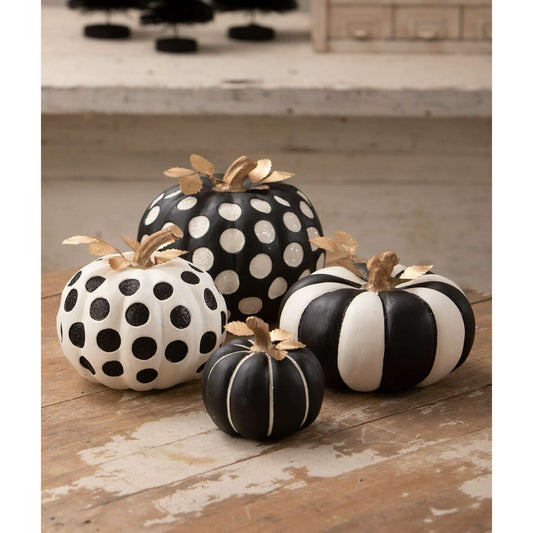 Medium Dottie Blanc Pumpkin | Halloween Decor | Bethany Lowe