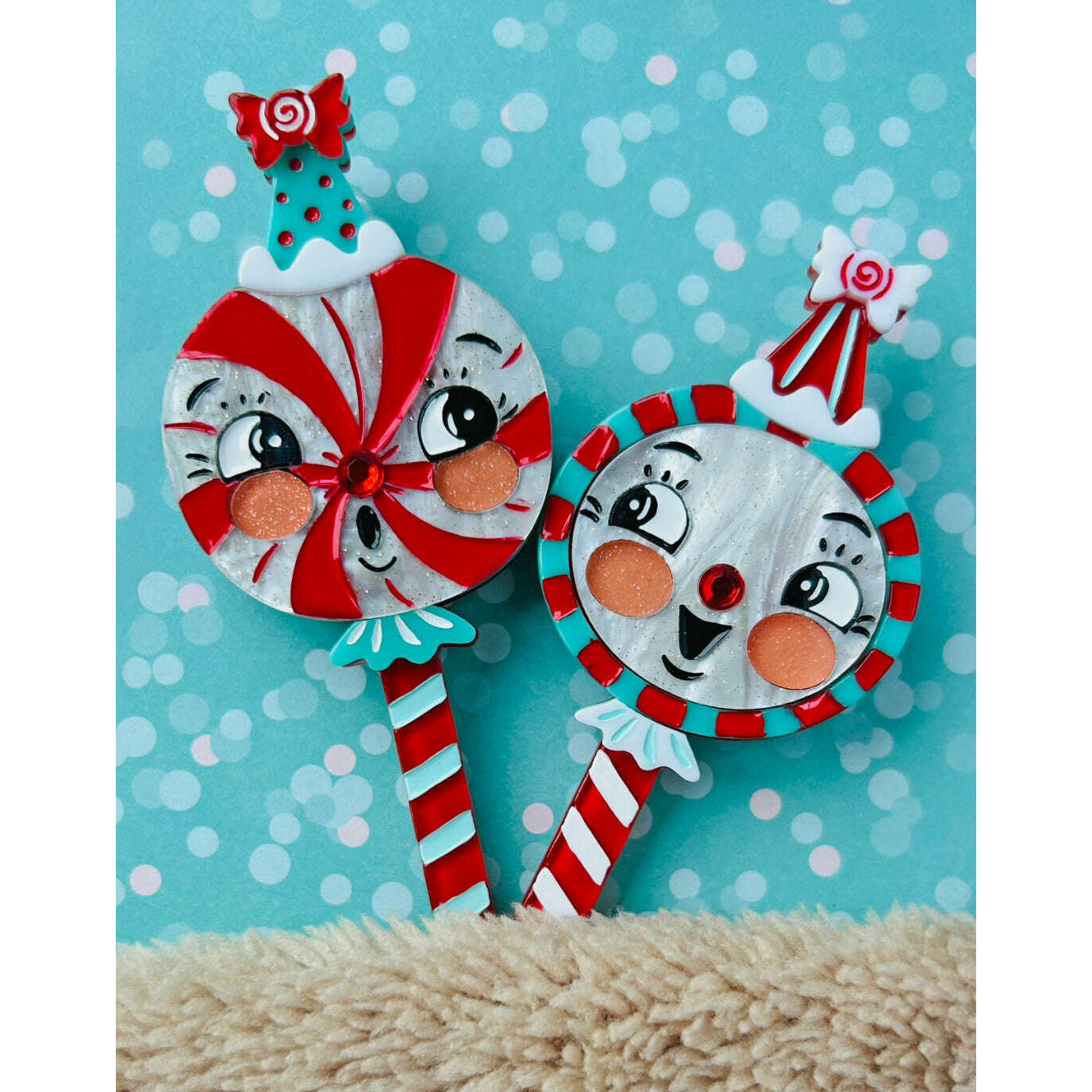 Laughing Merrymint Brooch by Johanna Parker x Lipstick & Chrome