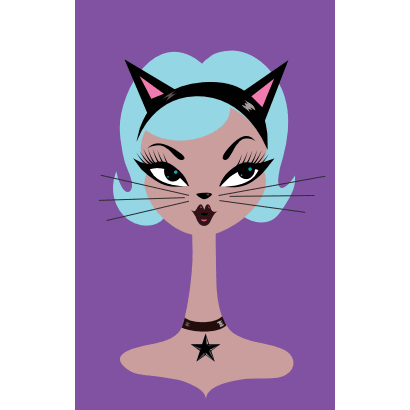 Cat's Meow Spooky Doll Brooch by Miss Fluff x Lipstick & Chrome